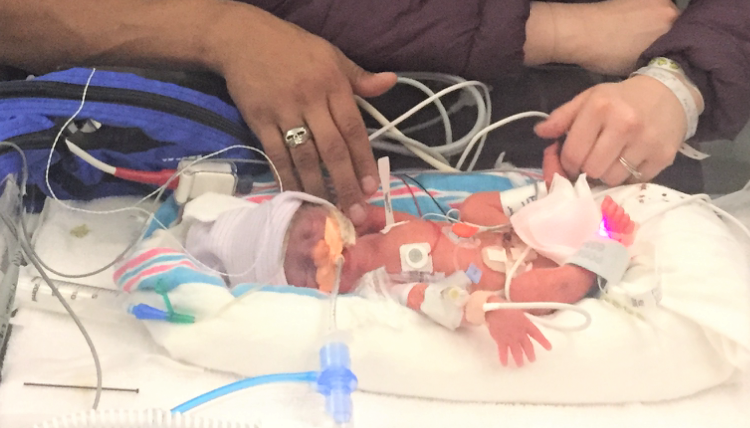 Preemie Baby in the hospital